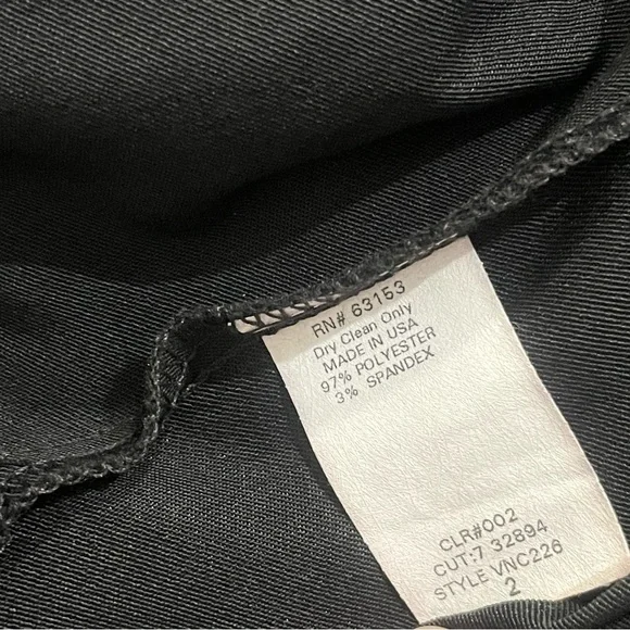 Vintage Y2K CDC perfect black midi dress with beaded embroidery size 2 - Picture 6 of 6